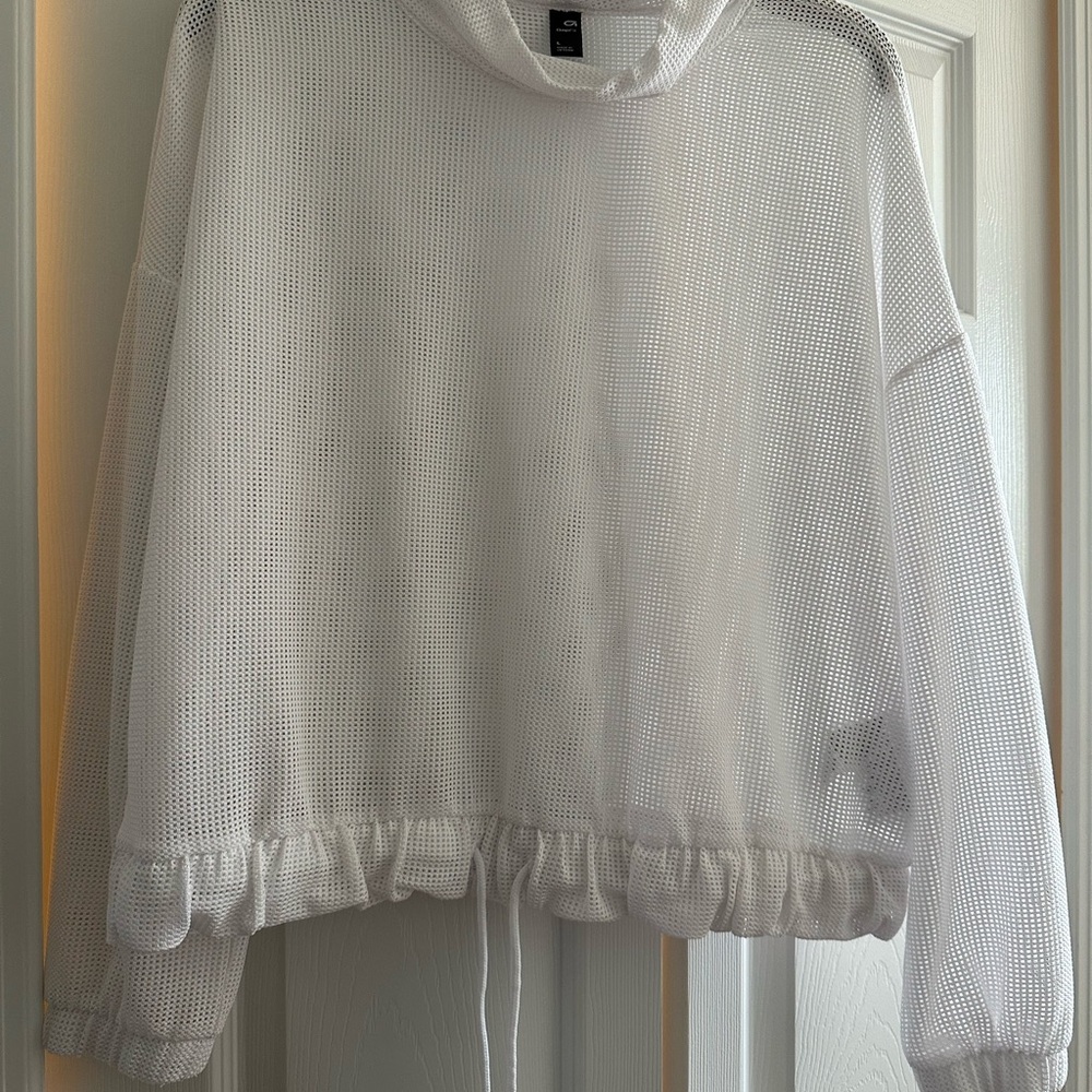 Gap White Mesh Pullover - image 2